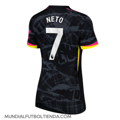 Camiseta Chelsea Pedro Neto #7 Tercera Equipación Replica 2024-25 para mujer mangas cortas